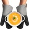 Cuisinart Heritage Kitchen Oven Mitts – Heat-Resistant Kitchen Mitts for Oven with Non-Slip Neoprene Palm, Long Cuff, and Cotton Filling – Durable Oven Gloves for Cooking, Baking, & Grilling