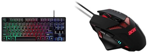 Acer Nitro keyboard, NKW120, USB Standard Black RETAIL PACK for ES Nitro Gaming Mouse Mouse USB, Nero/Rosso