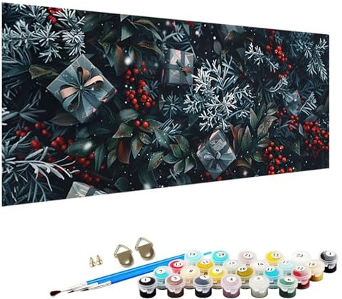 Numéro d’Art petit format – Loisir créatif Plante Kit de peinture par numéros – Activité détente et créative Cadeau – Version française 3 Pinceaux et Peintures Acryliques Peinture NuméRo 60x120cm 8-CK