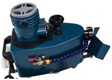 Rock Tumbler Kit, Polisseuse de petits outils à main PG65, Machine à polir le verre à flamme, Machine à biseauter les bords ronds et plats verticaux,Outils de bricolage