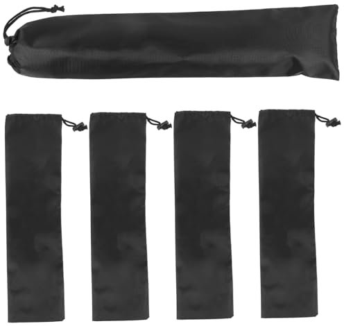 POPETPOP 5stücke Teiliges Zeltstangen Aufbewahrungsbeutel Tragbare Und Strapazierfähige Tasche Für Camping Angeln Und Outdoor-aktivitäten Geeignet Für Zeltstangen Trekkingstöcke Und Mehr