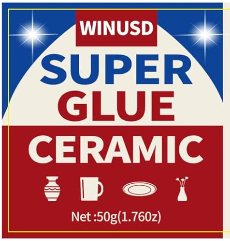 Colle pour verre 50 g | Colle super transparente tout usage pour réparation de fenêtres, miroirs, vases et céramique | Adhésif étanche et instantané pour cuisine, loisirs créatifs, verre automobile et