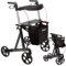 Mobilex XXL Rollator Buffalo bis 200 kg - 62 cm anthrazit
