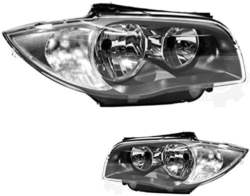 Scheinwerfer Halogen Set 1-er E87 05.07->> dunkelgrau H7/H7