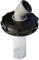 IBC Deckelfilter Regenwasserfilter Deckel DN 225 HT DN 75 Filz, HT DN 75:Bogen DN 75 45°