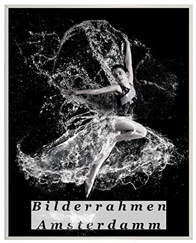Homedecoration Bilderrahmen Amsterdam Weiß 65x92 cm Kunststoffrahmen mit Kunstglas 1mm bruchsicher glasklar