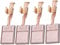 New CB440 Carbon Brush Set for Makita CB-440 CB-448 CB-436 195021-6 194427-5 194159-4 TD134D BFS440 BDF446 (4Pack)