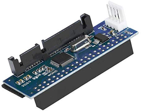 JMT Adaptador IDE de 39 pines a SATA IDE 3.5 HDD IDE/PATA adaptador de disco duro con cable de alimentación de datos