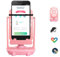 Phone Swing Schrittzähler kompatibel mit Pokemon Go Poke Ball Plus Handy-Zubehör mit USB-Kabel High Silent Version zum Gehen (unterstützt 2 Handys unter 7,2 Zoll), Rosa