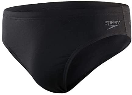 Speedo Men's Eco Endurance+ 7cm Swiming Briefs| Chlorine Resistant | Recycled Fabric | Swim FitneS | Training, Black, 3838