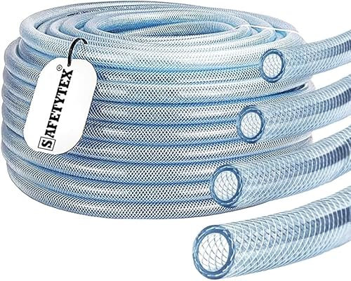 Safetytex PVC Schlauch Druckluftschlauch - Abriebfest & Alterungsbeständig - Druckluftschlauch - Kompressorschlauch - Rollenlänge bis 50m - Durchmesser Innen-Ø x Außen-Ø 10/15 mm