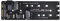 xiwai SFF-8643 a U2 Kit NGFF M-Key a HD Mini SAS NVME PCIe SSD SATA Adaptador para Placa Base