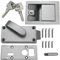 US TriMark MC 700 - Serratura in metallo, per porta, roulotte, caravan, barca, colore: Argento