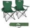MSPORTS Campingstuhl Premium inkl. Tragetasche in Grün Anglerstuhl Faltstuhl - 2er Set - Klappstuhl mit Armlehne und Getränkehalter praktisch robust leicht
