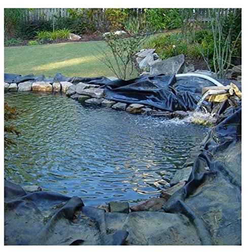 DYXJB Estanque Prefabricado Material de Polietileno de Alta Densidad (HDPE) Pond Liner, Duradero Resistente Al Agua Lona Antihierbas (Color : Black, Size : 3x7m)