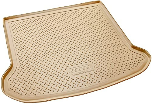 Recambo Gummi Kofferraumwanne Premium passend für Volvo XC60 I, 2008-2017 | passgenau mit Rand | Beige