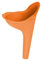Urinal para mujer, de silicona, plegable, ideal para senderismo e higiene mientras viajas (naranja)