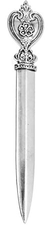 Yunxwd Brieföffner, Letter Opener aus Metall, Brieföffner aus Edelstahl Messer, Brieföffner für Desktop Haus Büro Schule, Büromaterial (Silber)