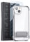 Encased Clear Kickstand Case Designed for iPhone 14 PLUS with Screen Protector - Ultra Shockproof MIL-Spec Armor Guard Bumper with Metal Stand (Retail Packaging)