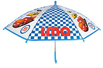 ONOMATO! Regenschirm Kinder Jungen | Disney Cars Auto | Lightning McQueen | Stockschirm | Schirm | kleine Geschenke für Kinder | Regenschirm groß | Kinderregenschirm