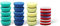SPTA Mini Polierschwamm Sets, 21tlg 50mm Polierschwämme und Wolle Polierpads Set, Detail Polieren Pad, Polierschaum Pad für Mini exzentrische Poliermaschine, schleifmaschine