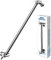 Adjustable Shower Head Extension Arm by SenHodyu - 16 Solid Brass Shower Arm Extension with Lock Joints, Universal Connection to Rain Shower Heads, Easy to Install (Luxury Polished Chrome)