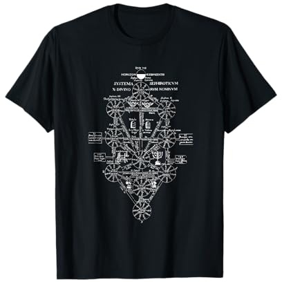 Kabbalah Cabala Vita Albero Sefirot Vintage Maglietta