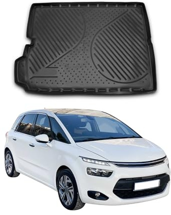 OMAC Kofferraumwanne für Citroen C4 Grand Picasso 2013-2024 TPE | Kofferraummatte, Laderaumwanne, Allwetter, fahrzeugspezifisches Produkt, Antirutsch, 3D-Passform, wasserdicht
