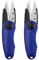 Lot de 2 pinces à fil de pêche pliables en acier inoxydable, coupe ligne de pêche en forme de crevette, ciseaux pliants, ciseaux pliants, outils de pêche en forme de crevettes (bleu)