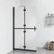 Lechnical Foldable Walk-in Shower Wall Frosted ESG Glass 110x190 cm,Shower Door,Walk-in Shower Wall,Shower Screen(SPU:151196)