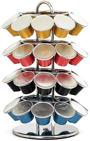 Italian Coffee Portacapsule Caffè Compatibili e Originali, adatto per Ufficio e Cucina (Nespresso Lisa)