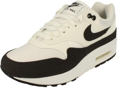 NIKE Air MAX 1, Sneaker Mujer, Blanco Black Summit White, 41 EU