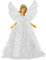 Rehmanniae Ange d'arbre de Noël - Topper de Sapin 20cm | Or Argent Fée Ange Pointes | Sommet pour Décoration de Noël Bar de Fête