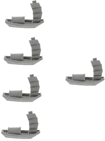 Yardwe 5pcs Boat Aquarium Decoration Rockery Landscape Ornament Realistic Underwater Bonsai Fish Tank Decor for Home Aquarium and Decoration