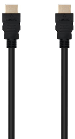 Brightium Cable HDMI v1.4 de alta velocidad con Ethernet (HEC). Conectores A/M a A/M. Longitud de 1.0 metro. Ideal para transmisión de video en alta definición y datos.