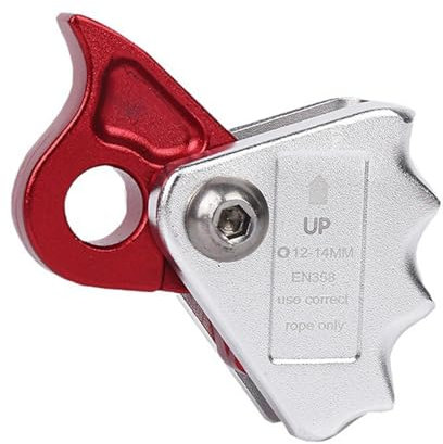 Corde d'escalade antichute, d'escalade, descendeur d'escalade pour la Descente en Rappel, Rouge