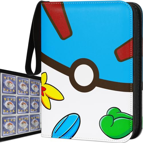 Karten Sammelalbum 720 Taschen, 9-Pocket Hefte für Karten mit 40 Seiten Blau