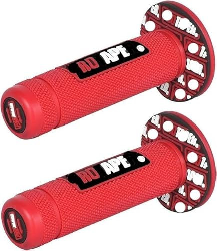 YUANHONGJIAN Dirt Bike Handlebar Grips, Motorcycle Grips 2 PCS Non Slip Motorcycle Hand Grip (30mm) (red)