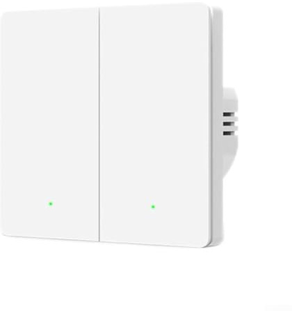 Smart Wall Light Switch, No Neutral Wire Required Built-in Presence Sensor Automatic Switch, Remote Control Voice Smart Switch(2-way)