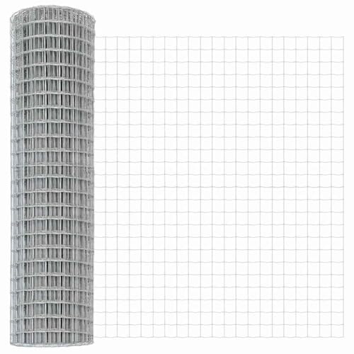 vidaXL Eurozaun 1,2 x 10 m PVC-beschichtetes Eisen