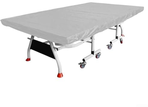 Cubierta De Mesa De Tenis De Mesa, Impermeable, A Prueba De Viento, Anti-UV, Tela Oxford 210D Para Cubierta De Mesa De Ping Pong, Interior/Exterior (280×150×5cm) - Plata