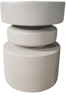 Rebecca Mobili Couchtisch, Beistelltisch Weiß, MGO, Modern - Maße HxBxT: 46 x 35 x 35 cm - Art. RE7289