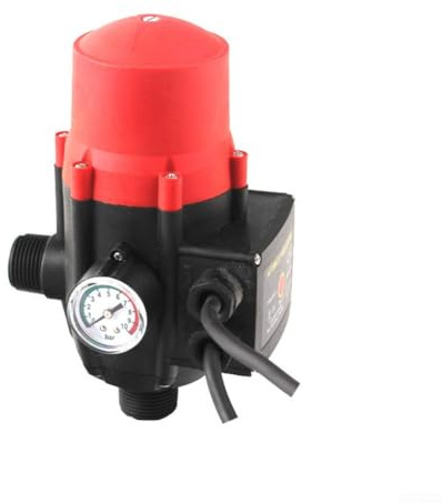Controller elettronico IP65 EPC-2 1100 W pressostato con manometro da 10 bar, controllo automatico del flusso d'acqua per pompe centrifughe da giardino, alloggiamento in ABS antipioggia, AC