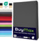 Buymax Spannbettlaken 160x200cm Doppelpack 100% Baumwolle Spannbetttuch Bettlaken Jersey, Matratzenhöhe bis 25 cm, Farbe Anthrazit