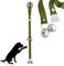 PoochieBells The Original Dog Potty Doorbell, Dog Bells for Potty Training & Puppy Housebreaking, Potty Train Your Dog in Days, Made in America, Fern Green