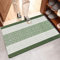 PHP Non Slip Large Front Door Mat, 50 x 80 cm Washable, Anti Slip and Waterproof Doormat, Outdoor and Indoor Rug, Gel Backed Dirt Trapper Kitchen Floor Mats - Green