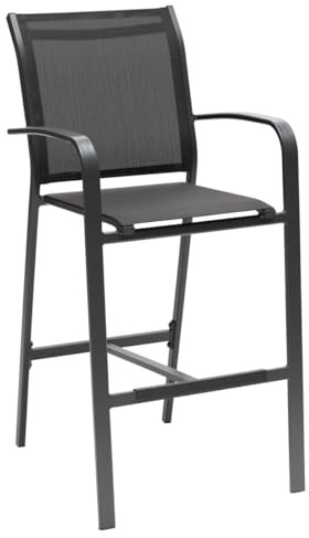 Fauteuil Haut Essentia Anthracite et Graphite Hespéride - Gris Anthracite