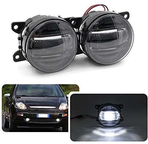 njssjd LED-Nebelscheinwerfer für 2014-2023 F.iat Ducato, 2018-2023 500X, 2009-2011 Punto Evo, 2012-2018 Punto, 500L Doblo Panda