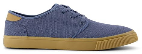 TOMS Carlo, Zapatillas Hombre, Lona Heritage Azul Pizarra, 39 EU