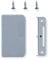OTT-beschlagswelt GKG Balkontürgriff BG537001 PVC silbergrau